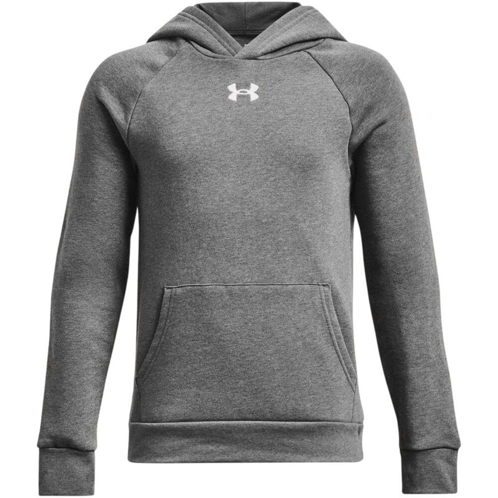 Under Armour Boys Rival Fleece Overhead  Hoodie / Light Gray Heather Marl